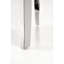 Стол обеденный HALMAR REGINALD белый мрамор/серебряный 120